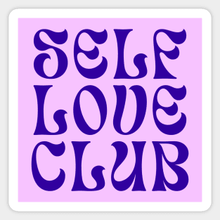 Self Love Club Typography Design IV Sticker